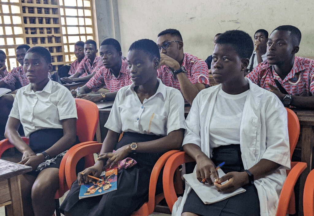 Young women in coding workshop